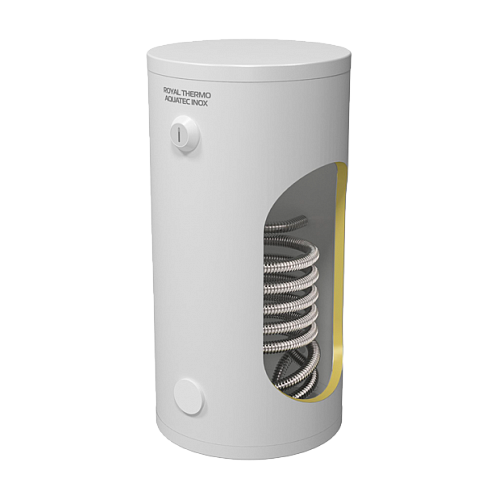 Бойлер косвенного нагрева Royal Thermo AQUATEC INOX (100 л.) (24 кВт) напольный, нерж. сталь Бойлер косвенного нагрева Royal Thermo AQUATEC INOX (100 л.) (24 кВт) напольный, нерж. сталь