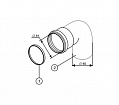 Колено d 80мм, 90гр   K2A  Protherm Колено d 80мм, 90гр   K2A  Protherm