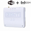 Контроллер комнатный/на DIN рейку Zont Smart 2.0 WI-FI+GSM, программируемый, 12 В Контроллер комнатный/на DIN рейку Zont Smart 2.0 WI-FI+GSM, программируемый, 12 В