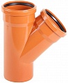 Тройник  НПВХ 250 -200 х 45* (Хемкор) Тройник  НПВХ 250 -200 х 45* (Хемкор)