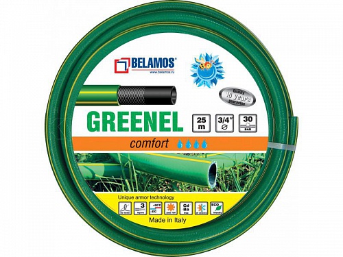 Шланг напорный GREENEL , 21 атм., 3/4, бухта 20 м. усилен. Шланг напорный GREENEL , 21 атм., 3/4, бухта 20 м. усилен.
