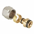Резьбозажимное 16 x 2.0-3/4", Henco EK, обжим-резьба, вн., латунь, евроконус Резьбозажимное 16 x 2.0-3/4", Henco EK, обжим-резьба, вн., латунь, евроконус