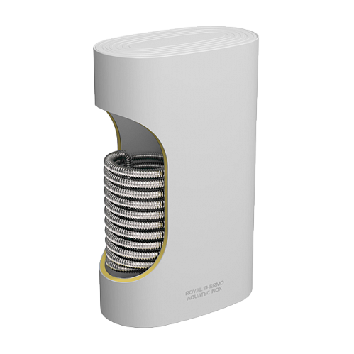 Бойлер косвенного нагрева Royal Thermo AQUATEC INOX F (100 л.) (24 кВт) настенный, нерж. сталь Бойлер косвенного нагрева Royal Thermo AQUATEC INOX F (100 л.) (24 кВт) настенный, нерж. сталь